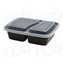 Product picture for 99-03036-10 WP - PP FOOD CONTAINER WITH LIDS RECT 32 OZ 2-COMP (50/150)