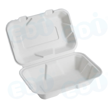 Product picture for 99-02972-10 WP - BAGASSE HINGED CONTAINER 9'' X 6'' X 3'' (125/250)