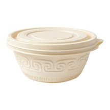 99-03066-10 Corn Starch Round Bowl with lids - 400 ml